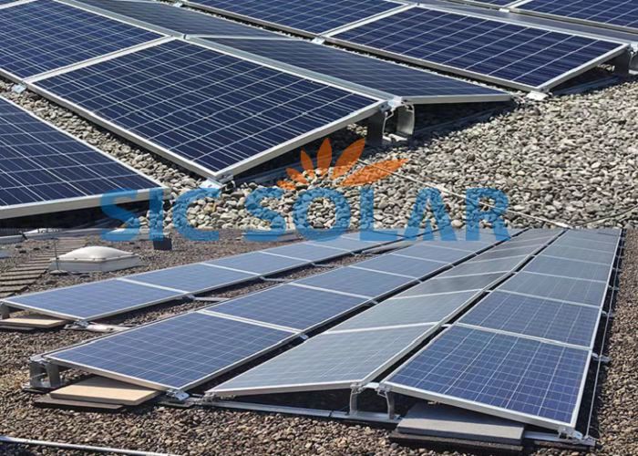 2MW PV ballasted racking system