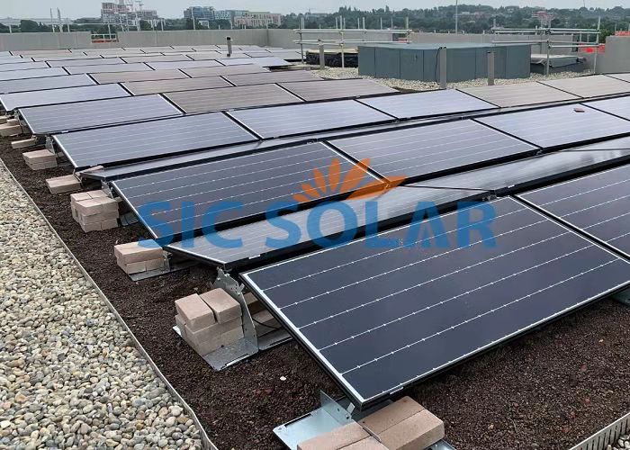 Flat roof pv ballast mount