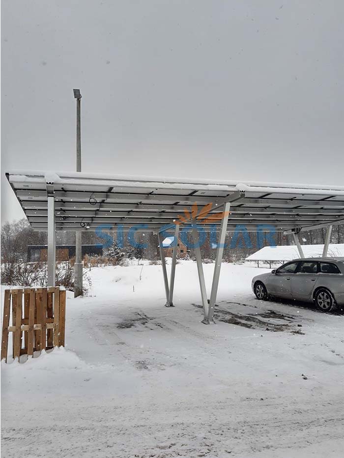 Aluminum carport mounting system