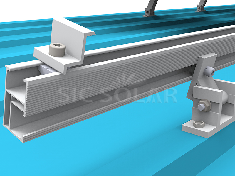 Rail-less solution for metal roof