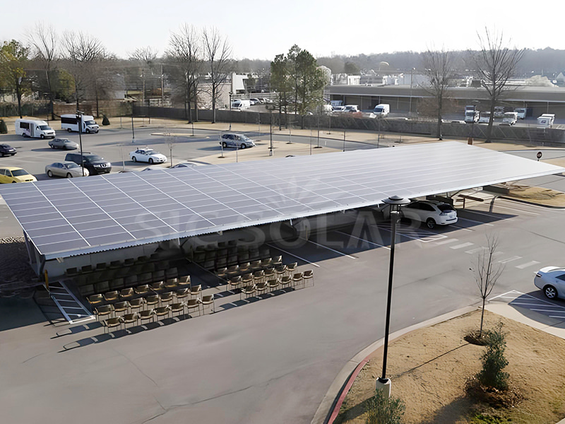 Solar Panel Carport Structure