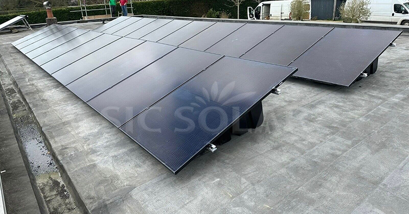 Ballasted Solar Roof Mounting System