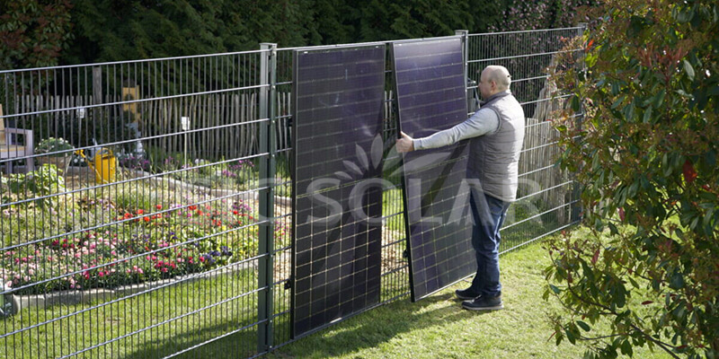 diy solar fence