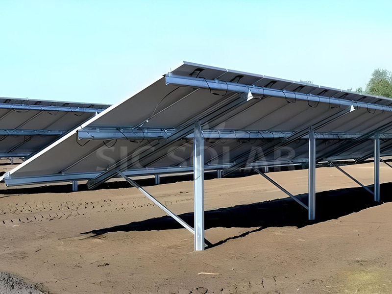 Solar ground mounting bracket