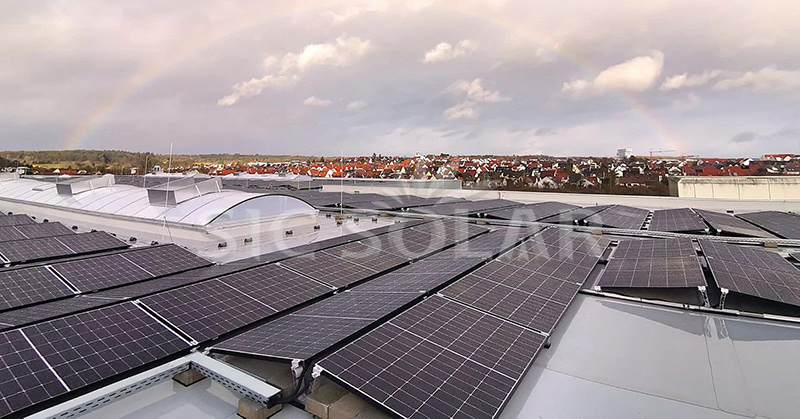 flat roof solar mounting system