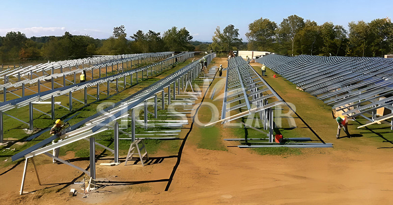 aluminum alloy ground mounted pv panels