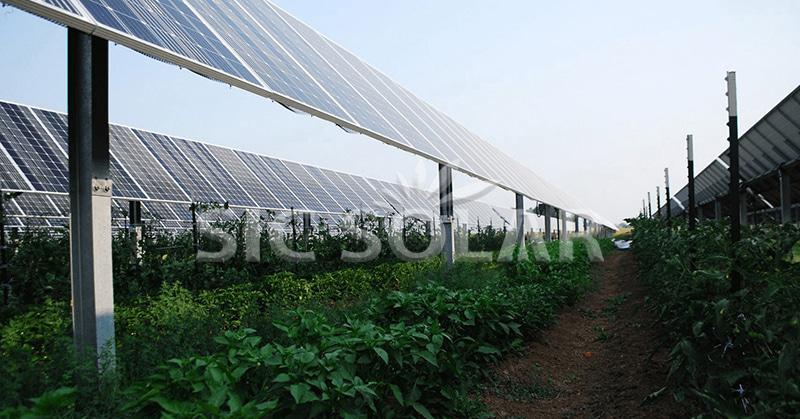 agricultural farmland solar mounting system