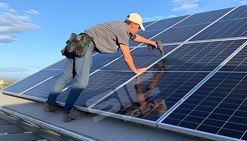 مشروع سقف الأسفلت الجديد بقدرة 30 كيلو وات لشركة SIC في جنوب إفريقيا