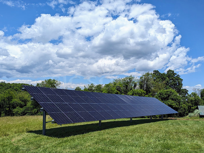 هيكل أرضي للطاقة الشمسية الكهروضوئية من الفولاذ الكربوني بقدرة 50 كيلووات في تايلاند