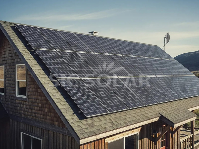 تركيب ألواح شمسية بقدرة ٢٠ كيلوواط على سطح قرميدي في فنلندا