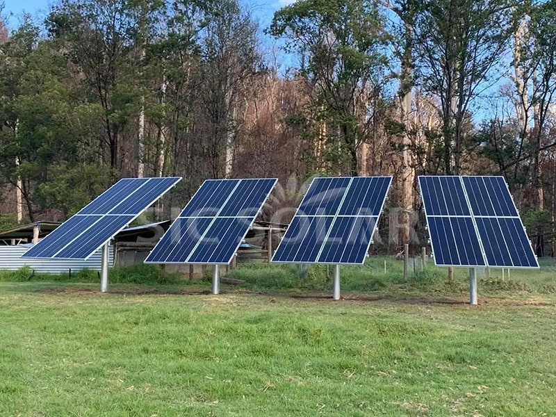 هيكل شمسي أحادي القطب بقدرة 10 كيلوواط في أستراليا