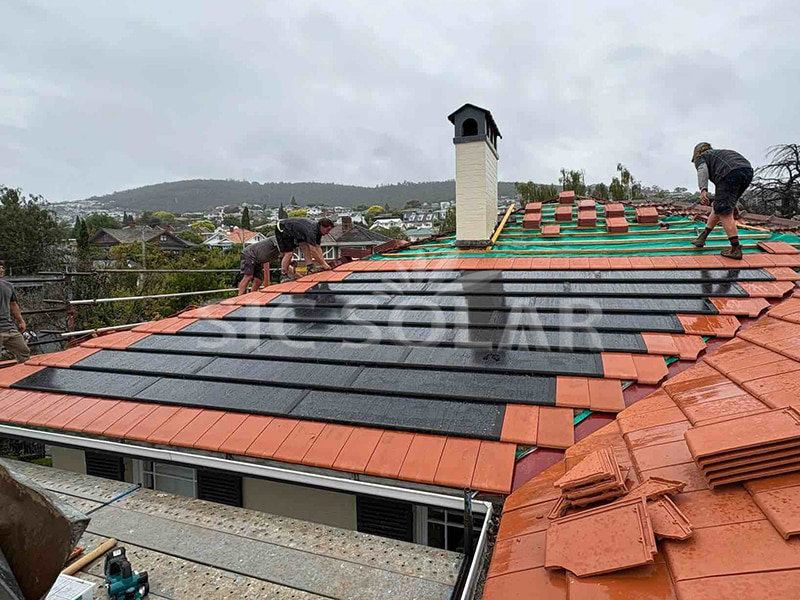 نظام تركيب الطاقة الشمسية BIPV بقدرة 30KW في أستراليا