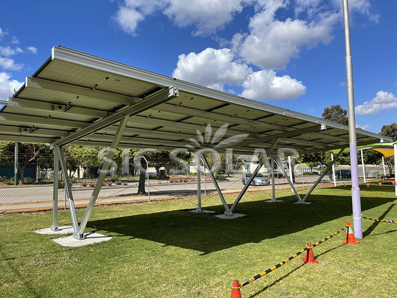 إطار موقف سيارات بقدرة 50 كيلوواط لألواح الطاقة الشمسية في ماليزيا