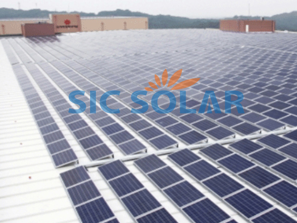 هيكل تركيب الطاقة الشمسية المثلث بقدرة 2 ميجاوات في إكسان