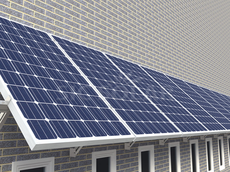 أنظمة تركيب الألواح الشمسية على الحائط بقدرة 10 كيلوواط في ألمانيا