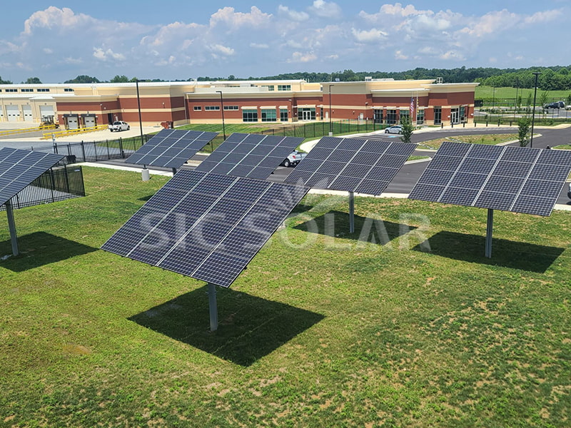 حوامل تركيب الألواح الشمسية أحادية القطب بقدرة 50 كيلوواط في الولايات المتحدة الأمريكية