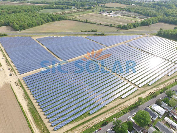 نظام تركيب أرضي للطاقة الشمسية من الألومنيوم بقدرة 10 ميجاوات في تايلاند