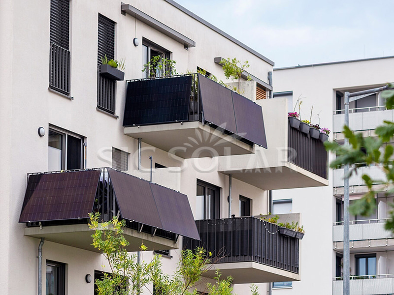 حامل جداري قابل للتعديل للشرفة بقوة 3 كيلو وات يعمل بالطاقة الشمسية في الولايات المتحدة الأمريكية