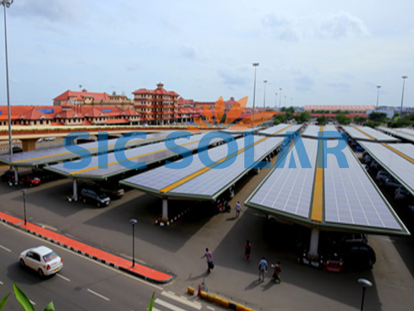 تركيب مرآب للسيارات بألواح شمسية بقدرة 6.4 ميجاوات في الهند